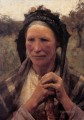 農民の女性の頭 現代農民 印象派 サー・ジョージ・クラウゼン